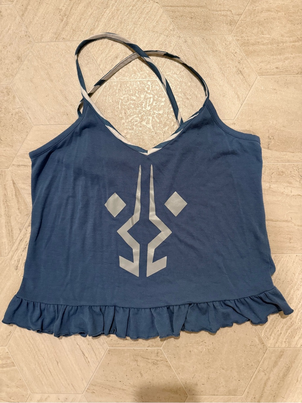Star Wars Ahsoka Womens Ruffled Hem Cami Tank Top
